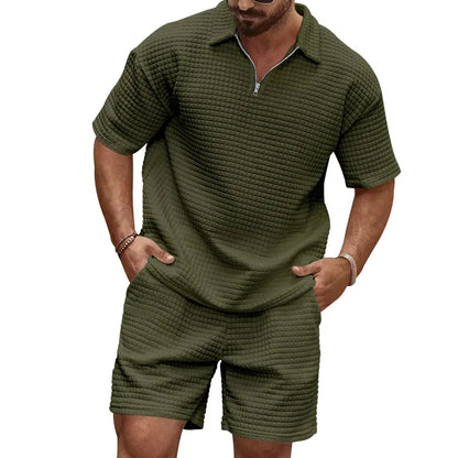 ENSEMBLE ETE HOMME - Moderno™ - Vert Militaire