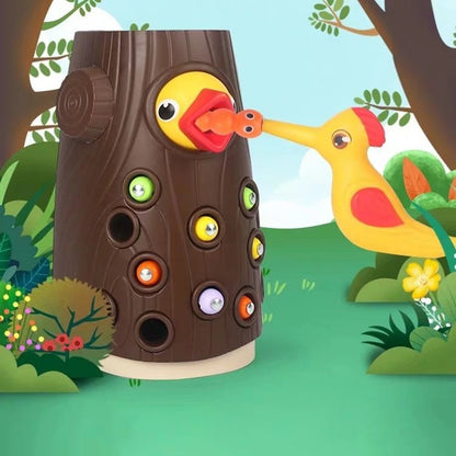 MontessoriBird™ - Jouet oiseau tronc Montessori