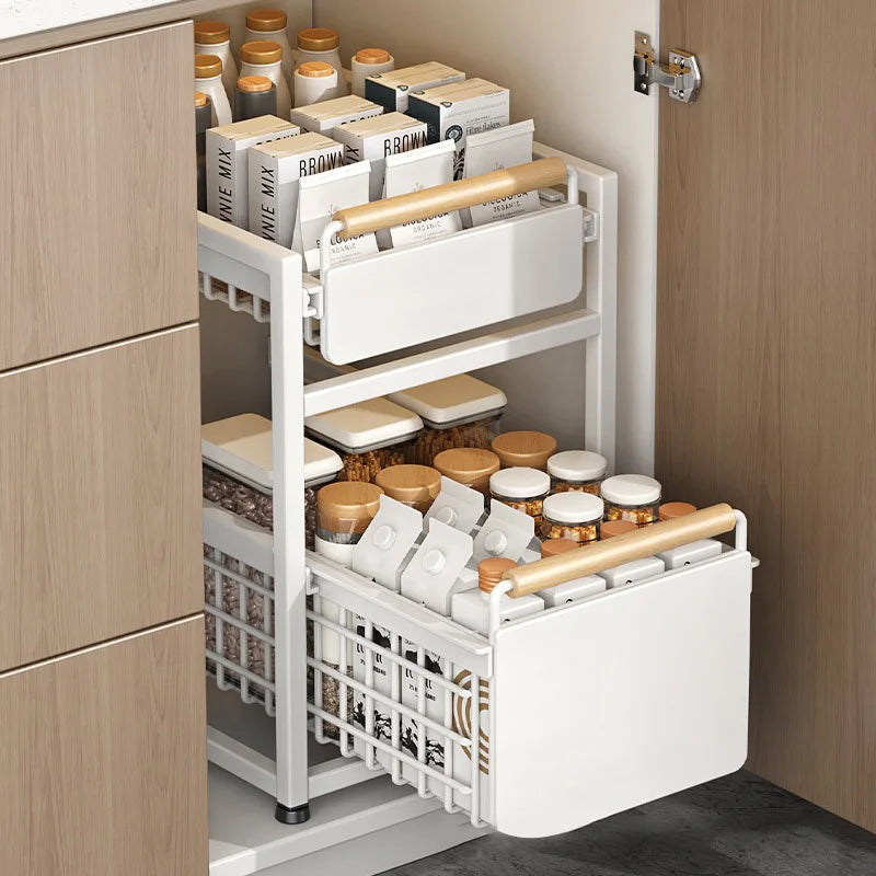 Organisateur Salle de Bain - MultifunctionStorageBasket™ - Blanc