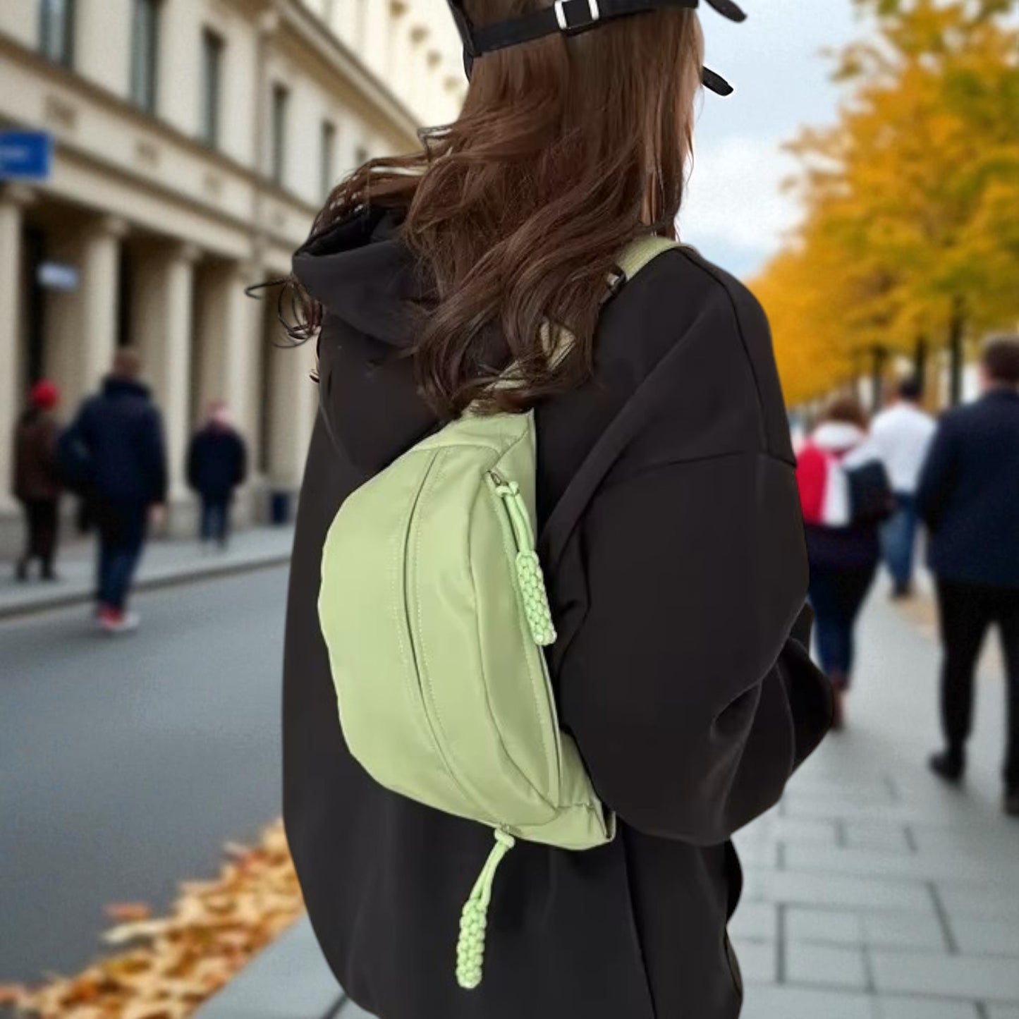 Sac Banane - UrbanCrossBodyBag™ - Vert