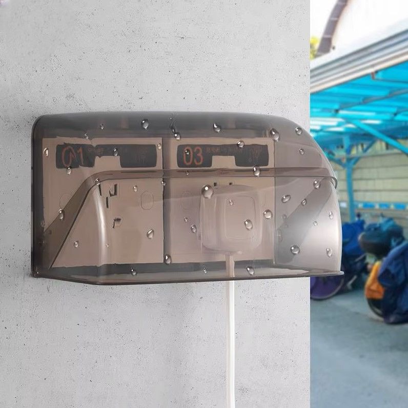 Boite Etanche Electricite - ElectricPlugRainproofCover™ - Noir