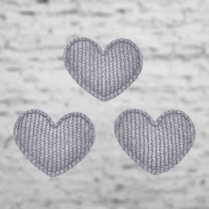 HeartShape™ - Glitter Fabric Heart Appliques