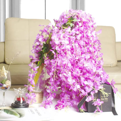Guirlande Fleurs  - SilkBloom™ - Mauve