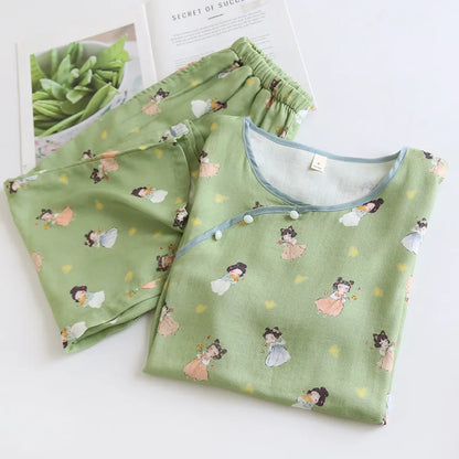 Pyjama Femme - CozyBambooPajama™ - Vert Sauge