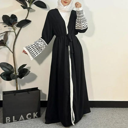 Abaya Femme - OpenFrontAbaya™ - Noir