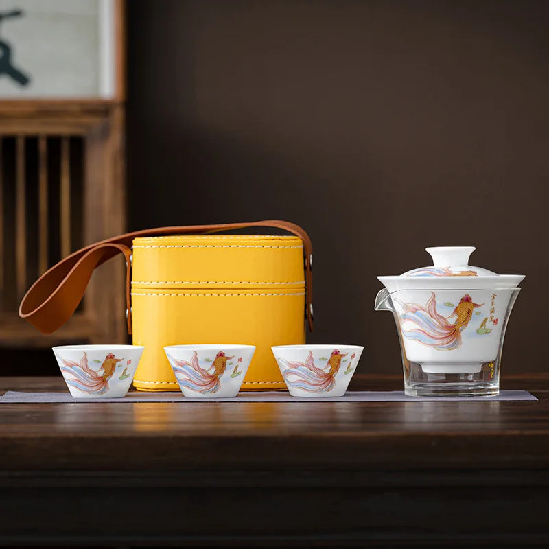 Service à Thé - PorceLuxe™ - Carpe Koi
