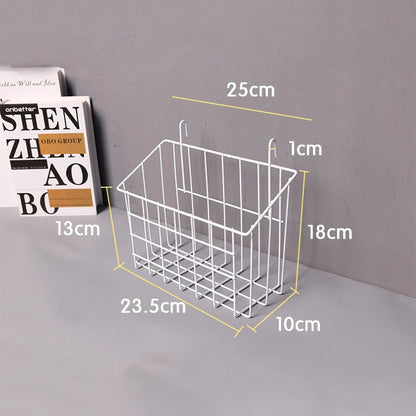 Rangement Mural - ClutterGrid™ - Panier Rectangle Blanc