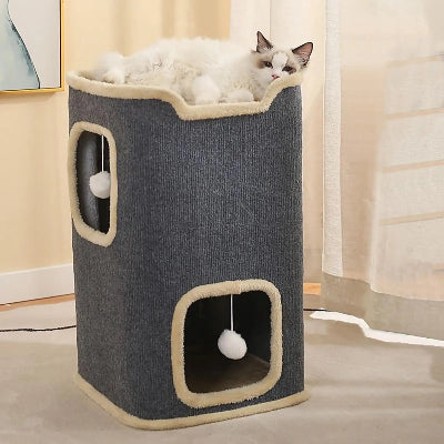 Niche pour Chat - Feline Funhouse™ - Gris