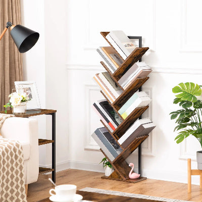 Etagere a Livre - BranchShelf™ - Maron Rustic
