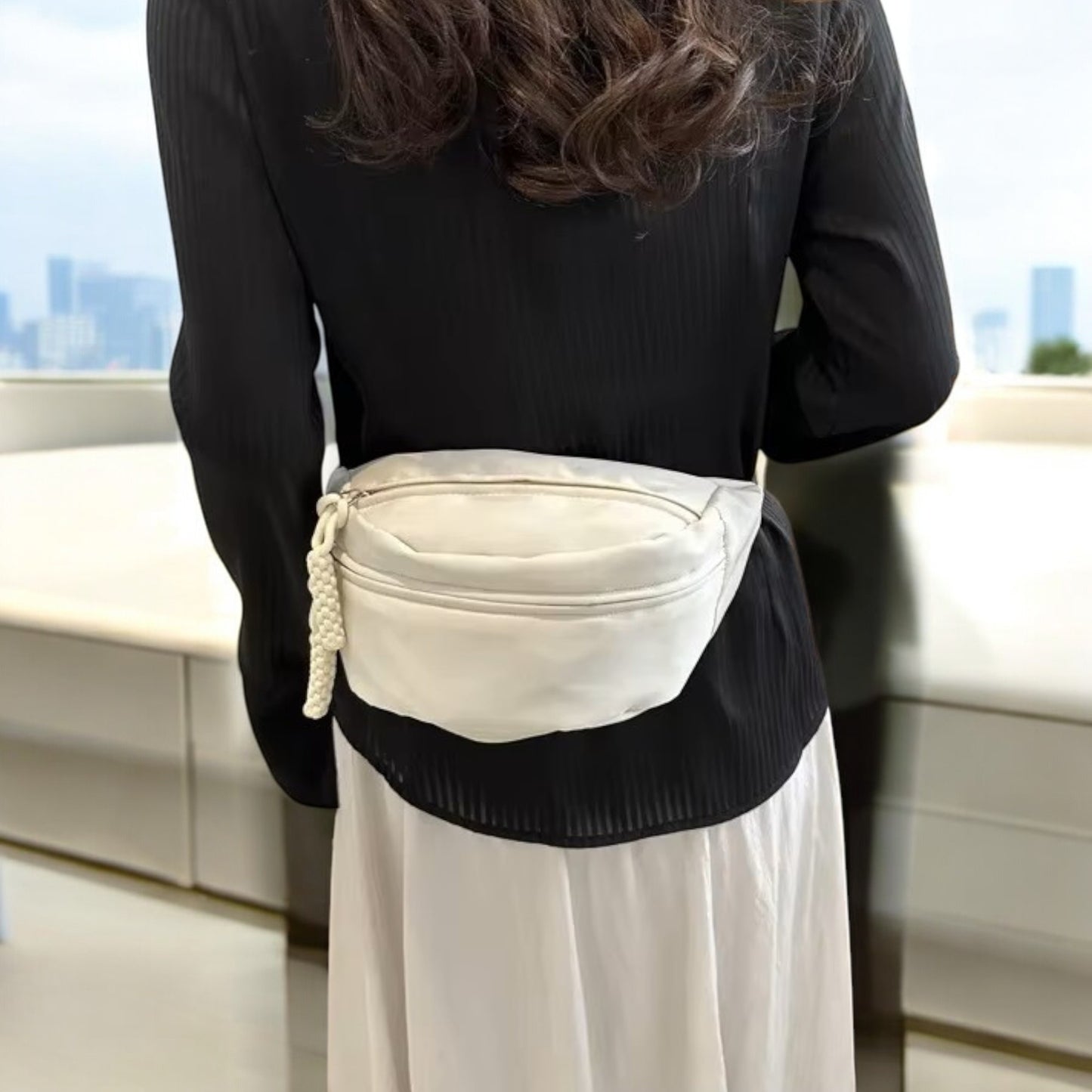 Sac Banane - UrbanCrossBodyBag™ - Blanc