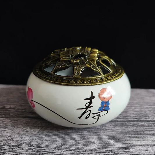 Bruleur d'Encens - CeramicIncenseBurner™ - Blanc