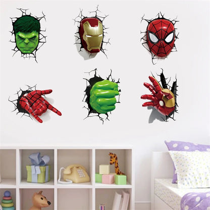 Decoration Chambre - 3DSuperheroWallpaperStickers™ - Super héros