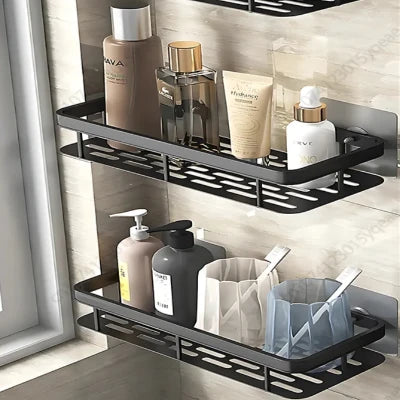 Étagère de Douche - ShelfBathroomOrganizer ™ - Rectangle Noir