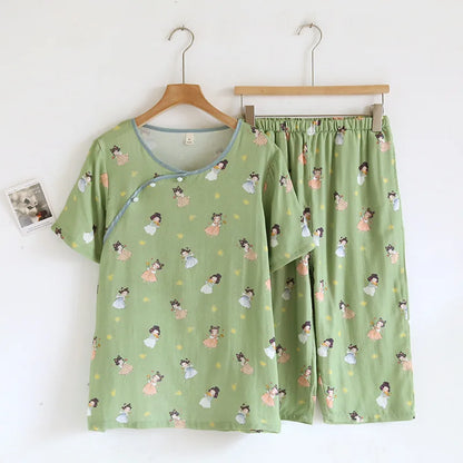 Pyjama Femme - CozyBambooPajama™ - Vert Sauge