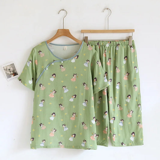 Pyjama Femme - CozyBambooPajama™ - Vert Sauge