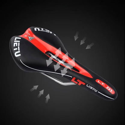 Selle de Vélo - BicycleSaddle™ - Rouge Noir