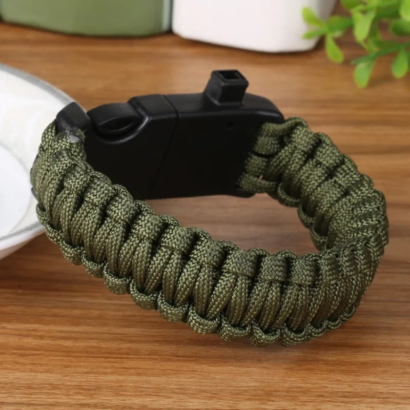ParacordSurvivalBracelet™ - Vert Militaire