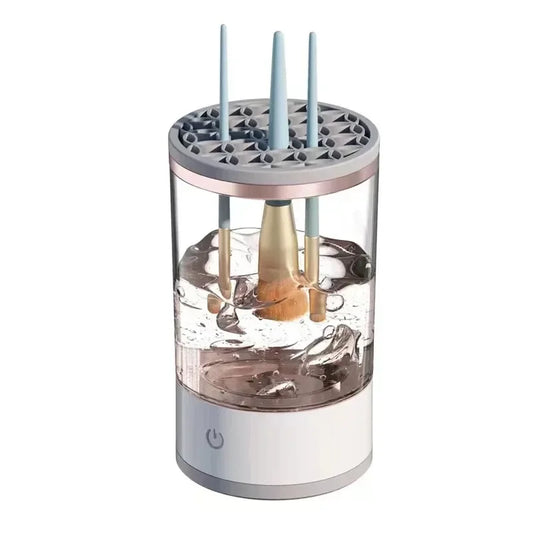 Nettoyeur Pinceau Maquillage - ElectricBrushCleaner™ - Blanc