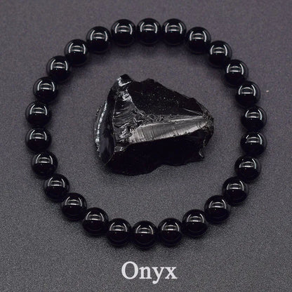 Bracelet en Perles - NaturalStoneBracelet™ - Onyx
