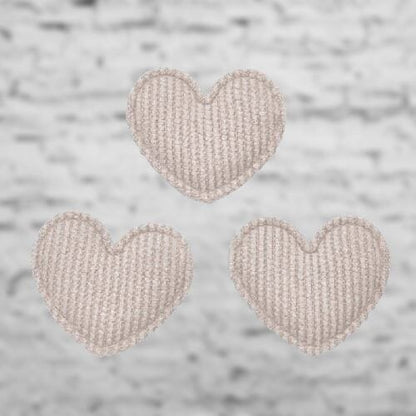 HeartShape™ - Glitter Fabric Heart Appliques
