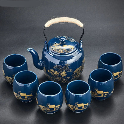 Service à Thé Céramique - JadeBlack™