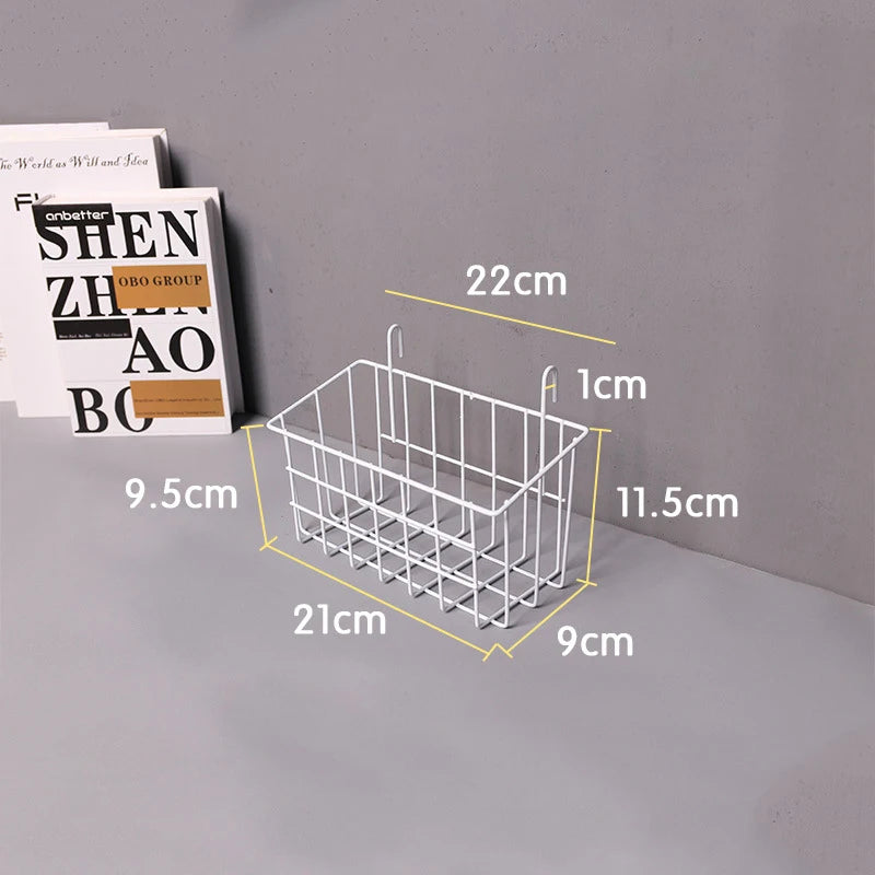 Rangement Mural - ClutterGrid™ - Panier Rectangle Blanc