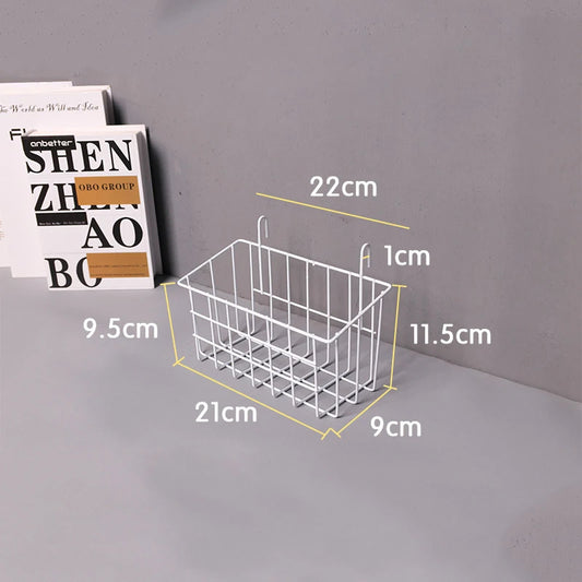 Rangement Mural - ClutterGrid™ - Panier Rectangle Blanc