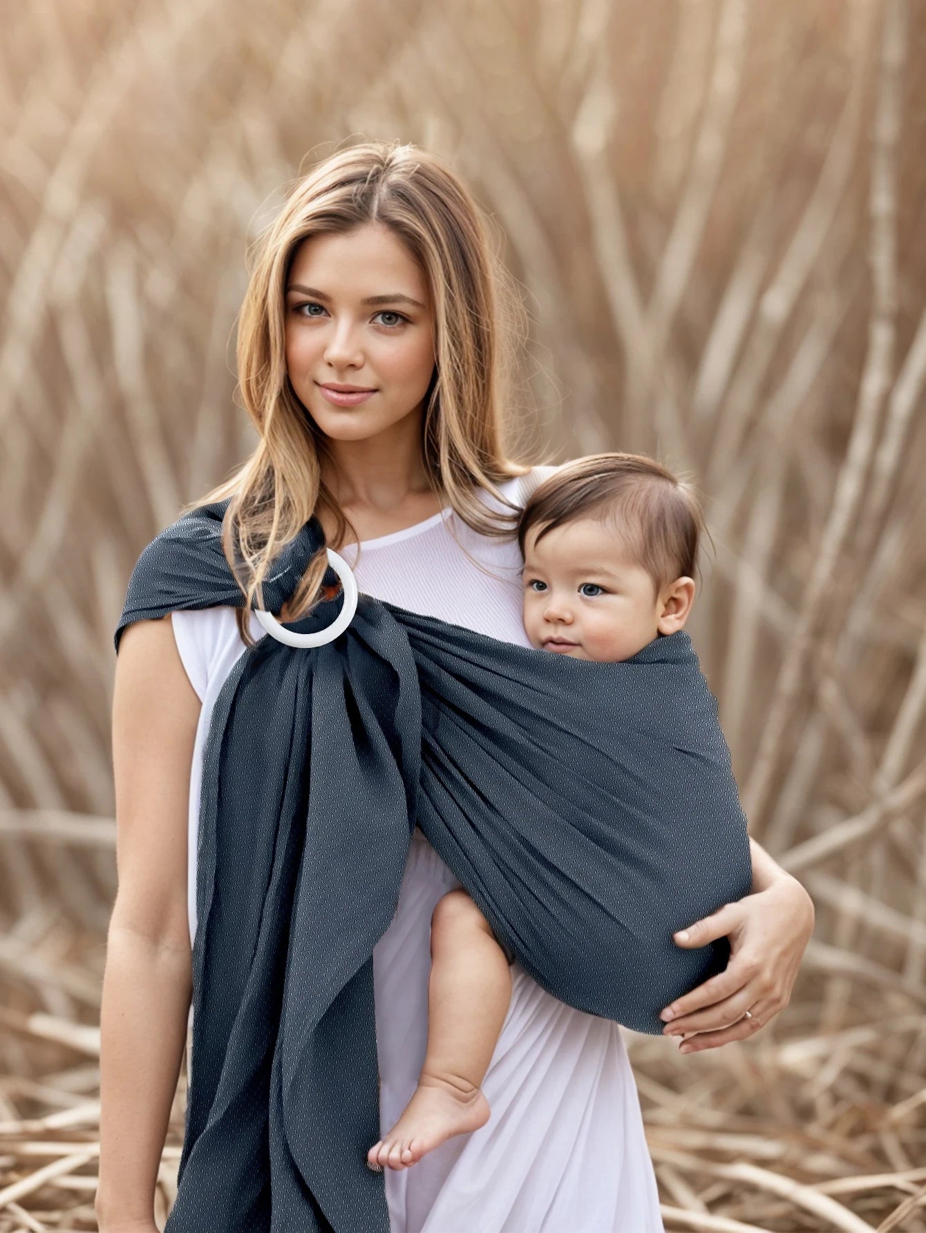 Porte Bébé - BabyRingCarrier™ - Bleu Foncé