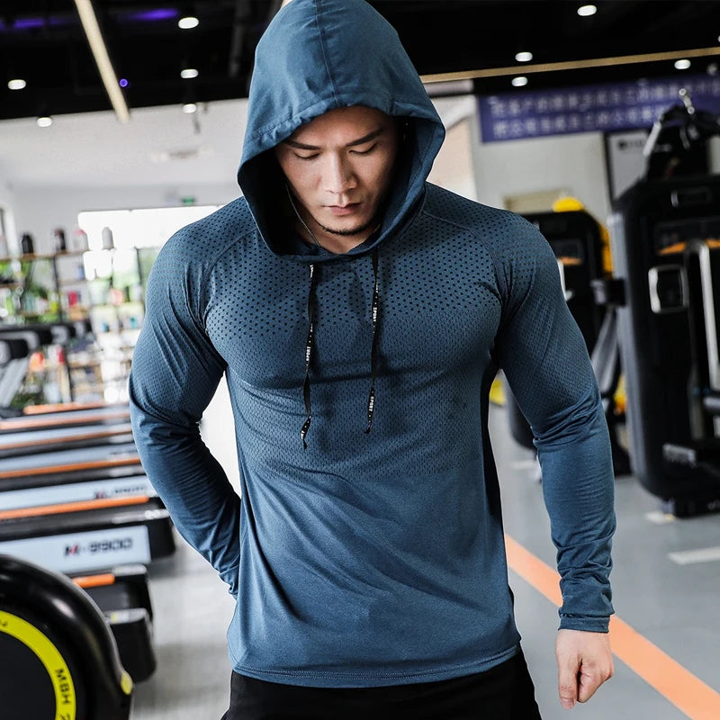 Sweat shirt homme - FitnessSweatshirt™ - Bleu