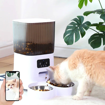 Distributeur de Croquettes pour Chat - CatFeederSmartBowls™ - Double Bol Vidéo