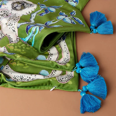 Housse de Coussin - SoftOrient™ - Singe Vert