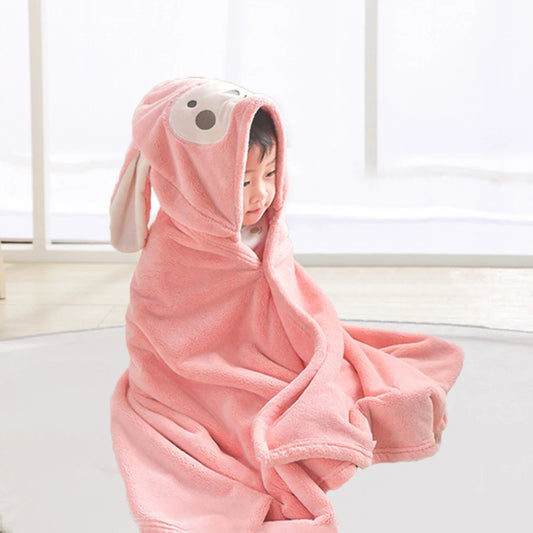 Serviette de bain bébé - Children'sBathTowel™ - Rose