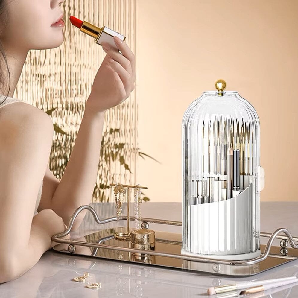 Organisateur Maquillage - MakeupBrushHolder™ - Blanc Transparent