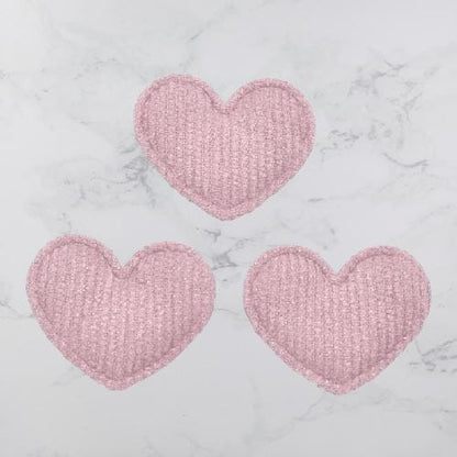HeartShape™ - Glitter Fabric Heart Appliques