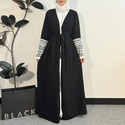 Abaya Femme - OpenFrontAbaya™ - Noir