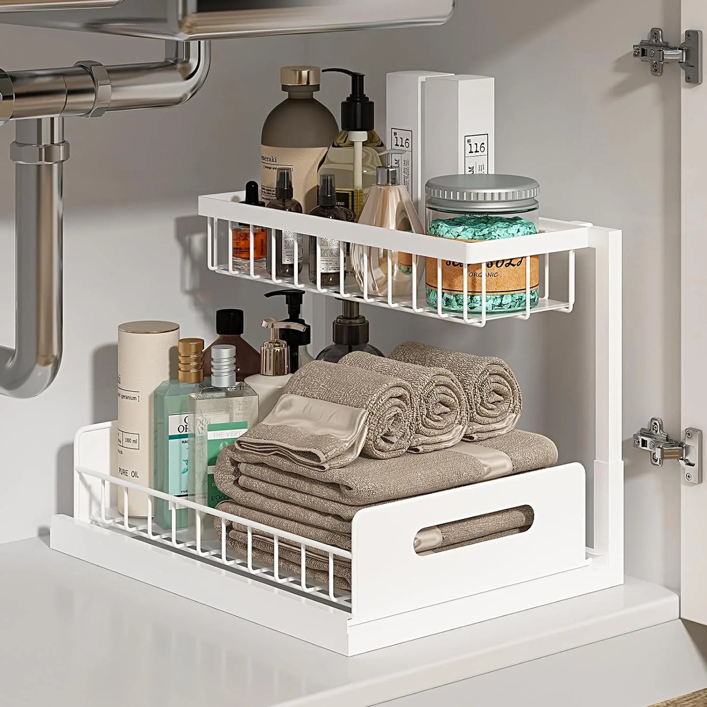 Rangement salle de bain - RackCabinetOrganizer™ - Blanc