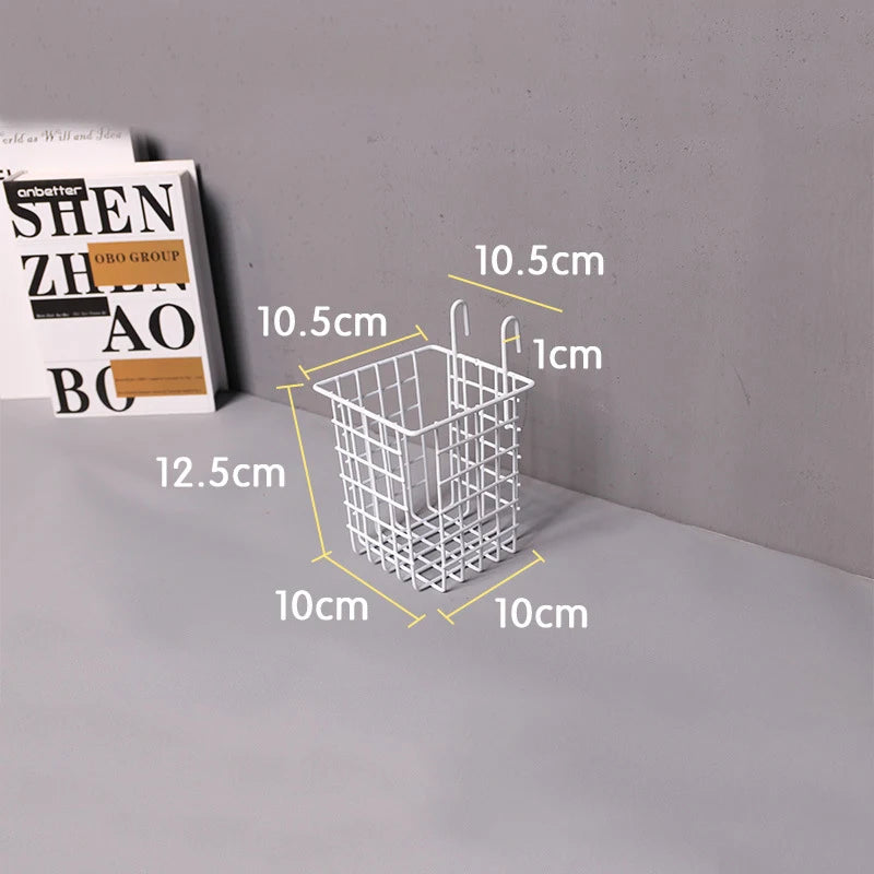 Rangement Mural - ClutterGrid™ - Panier Cubique Blanc