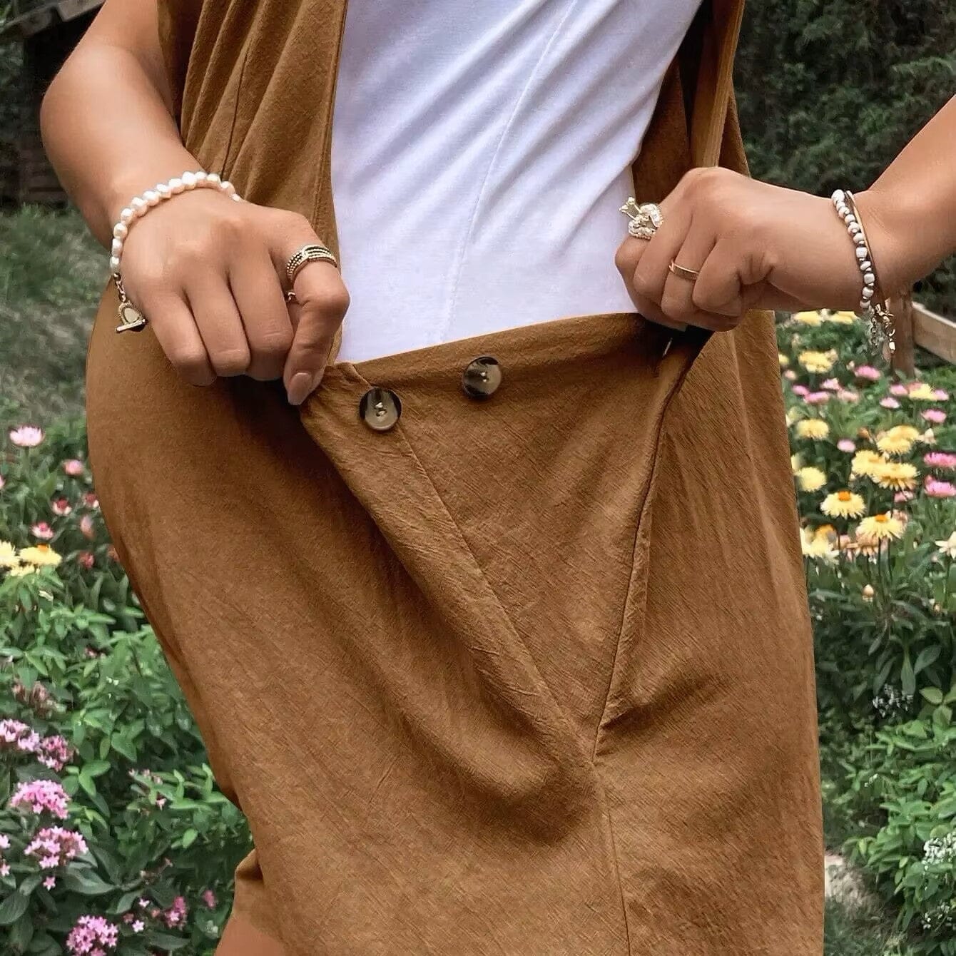 Salopette de Grossesse - MaternityJumpsuit™ - Marron