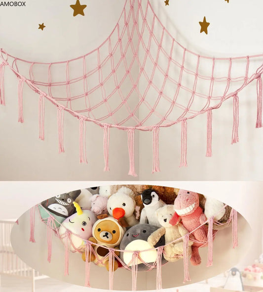 rangement de peluche - StorageHammock™ - Rose