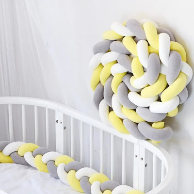 Tresse de Lit - WrapNest™ - Blanc Jaune Gris