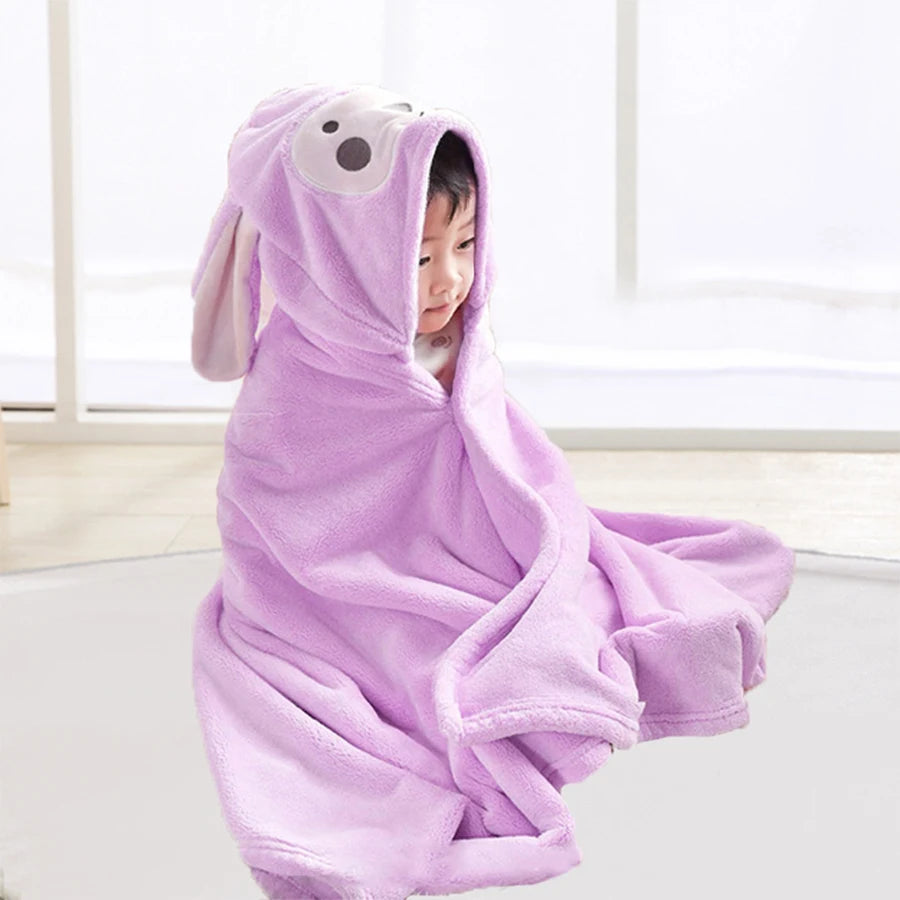 Serviette de bain bébé - Children'sBathTowel™ - Violet