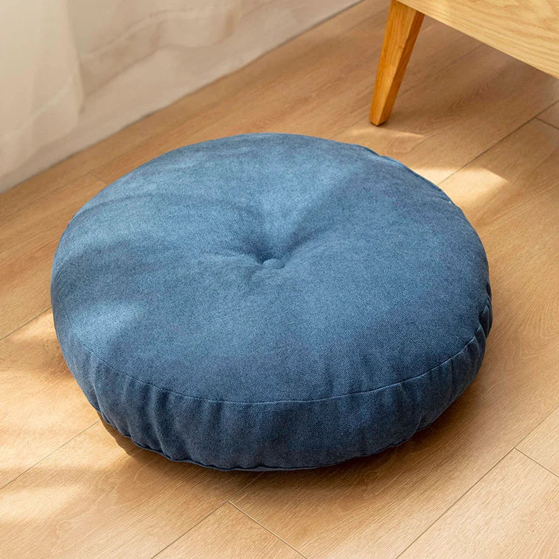 Coussin De Sol - RoundFloorSeatPillow™ - Bleu