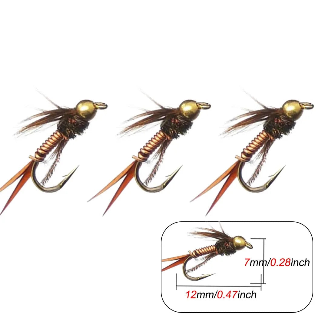 Mouches de Pêche - FlyHook™ - Nymphe à Tête en Laiton