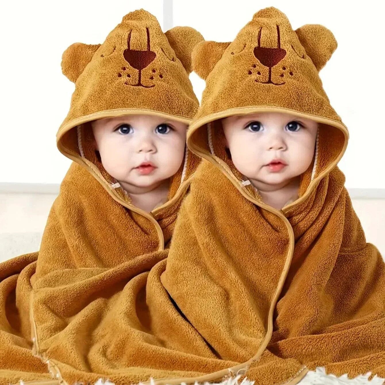 Serviette de Bain Bébé - SnugTowel™ - Lion