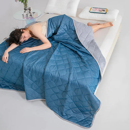 Couette d'Été - ChillBreezeComforter™ - Bleu