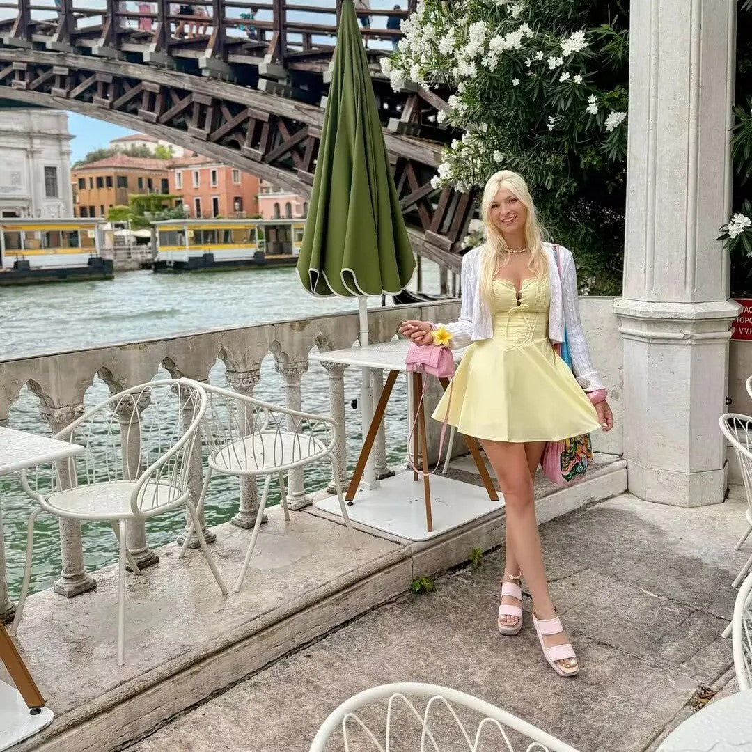 Robe Courte Femme - LaceWave™