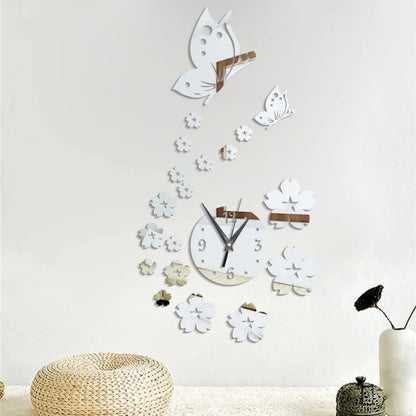 CrystalButterflyClocks™- Argent