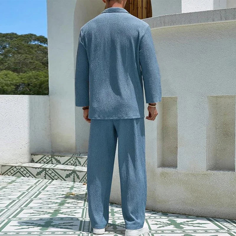 Tenue Été Homme - UrbanEaseSet™ - Bleu Cliel
