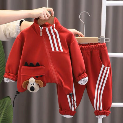 Ensemble Bébé Garçon - PuppyZip™ - Rouge