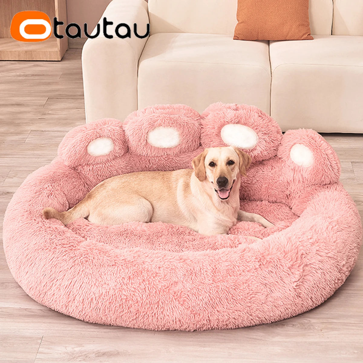 Lit pour Chien - FluffyDogBed™ - Rose